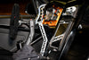 Fully machined out of 6160 aluminum 2 piece machined handbrake Machined top handle Machined lower stem Machined clevis Optional pass through master cylinder sizes (5/8″ or 3/4″) Optional aluminum forged 11:1 ratio bracket (comes with master cylinder option) Color options: anodized black, anodized clear or polished aluminum Stainless steel handle hardware High quality shoulder bolts & hardware 18'' tall handle MADE IN THE USA
