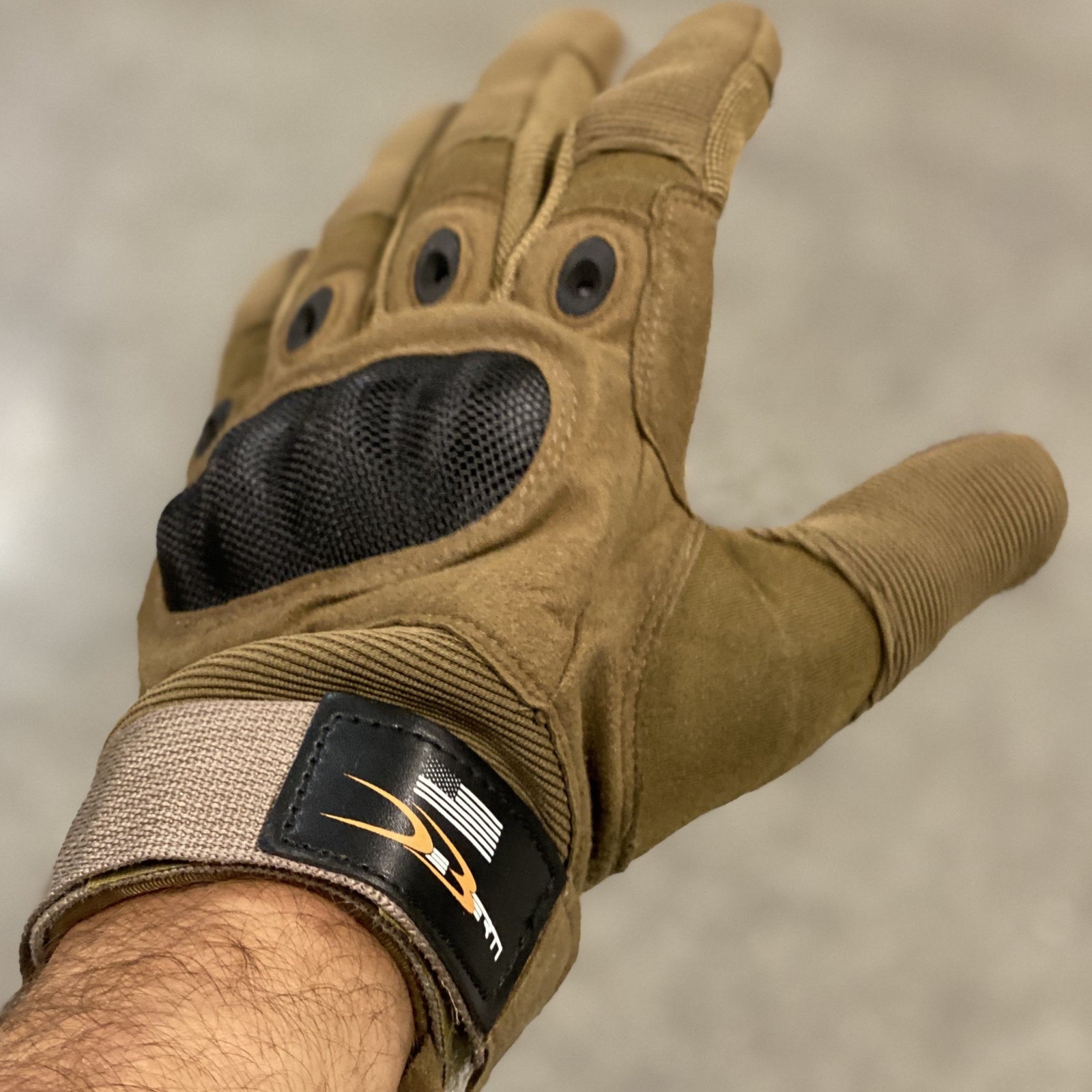 Our work series gloves are high end and very durable. There made out of a blend of materials from carbon fiber board, high elastic mesh, to tactical training Wear resistant palm mats. These were created to work in the worst conditions from tactical training, construction, automotive all the way to off-road gloves. 
