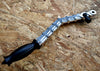Fully machined out of 6160 billet aluminum 2 piece machined handbrake Machined top handle Machined lower stem Machined clevis Optional pass through or stand alone master cylinder sizes (5/8″ or 3/4″) Optional aluminum forged 11:1 ratio bracket (comes with master cylinder option) Color options: Anodized black, anodized clear, billet hammer tone or polished aluminum Stainless steel handle hardware High quality shoulder bolts & hardware 18'' tall handle MADE IN THE USA