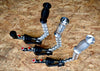 Fully machined out of 6160 billet aluminum 2 piece machined handbrake Machined top handle Machined lower stem Machined clevis Optional pass through or stand alone master cylinder sizes (5/8″ or 3/4″) Optional aluminum forged 11:1 ratio bracket (comes with master cylinder option) Color options: Anodized black, anodized clear, billet hammer tone or polished aluminum Stainless steel handle hardware High quality shoulder bolts & hardware 18'' tall handle MADE IN THE USA